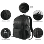 Forest Myth Backpack for Men and Women, Water Resistant College School Bag, Lightweight Travel Backpack, Large Size, Black