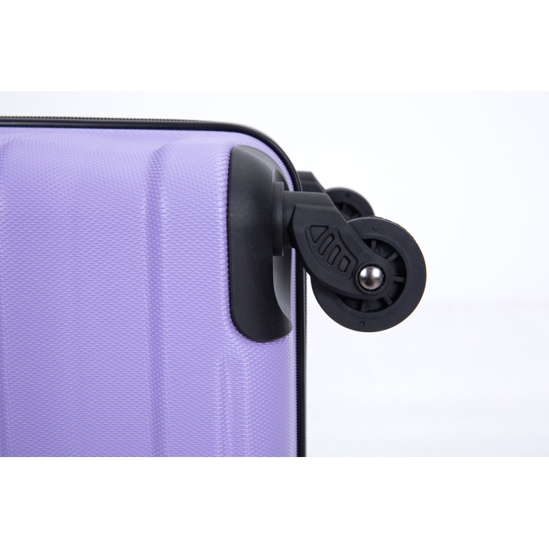 Expandable 3 Piece Luggage Sets PC Lightweight & Durable Suitcase with Two Hooks, Spinner Wheels, TSA Lock, (21/25/29) Purple