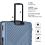 Travelhouse 3 Piece Hardside Luggage Set Hardshell Lightweight TSA Lock Spinner Wheels Suitcase with Backpack and 5 Packing Cubes.Blue