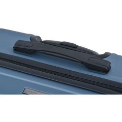 3 Piece Luggage Sets ABS Lightweight Suitcase with Two Hooks, Spinner Wheels, TSA Lock, (20/24/28) Blue