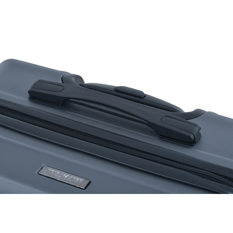 3 Piece Luggage Sets ABS Lightweight Suitcase with Two Hooks, Spinner Wheels, TSA Lock, (20/24/28) Gray
