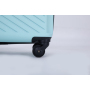 3 Piece Luggage Sets ABS Lightweight Suitcase with Two Hooks, Spinner Wheels, TSA Lock, (20/24/28) Green