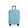 3 Piece Luggage Sets ABS Lightweight Suitcase with Two Hooks, Spinner Wheels, TSA Lock, (20/24/28) Green
