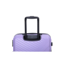 3 Piece Luggage Sets ABS Lightweight Suitcase with Two Hooks, Spinner Wheels, TSA Lock, (20/24/28) Light Purple