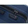 3 Piece Luggage Sets ABS Lightweight Suitcase with Two Hooks, Spinner Wheels, TSA Lock, (20/24/28) Navy