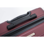 3 Piece Luggage Sets ABS Lightweight Suitcase with Two Hooks, Spinner Wheels, TSA Lock, (20/24/28) Wine red