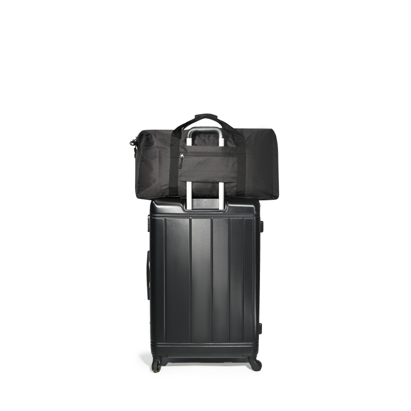 Складана дорожня сумка Travelhouse 50L для чоловіків і жінок з відділенням для взуття, водонепроникна, чорного кольору