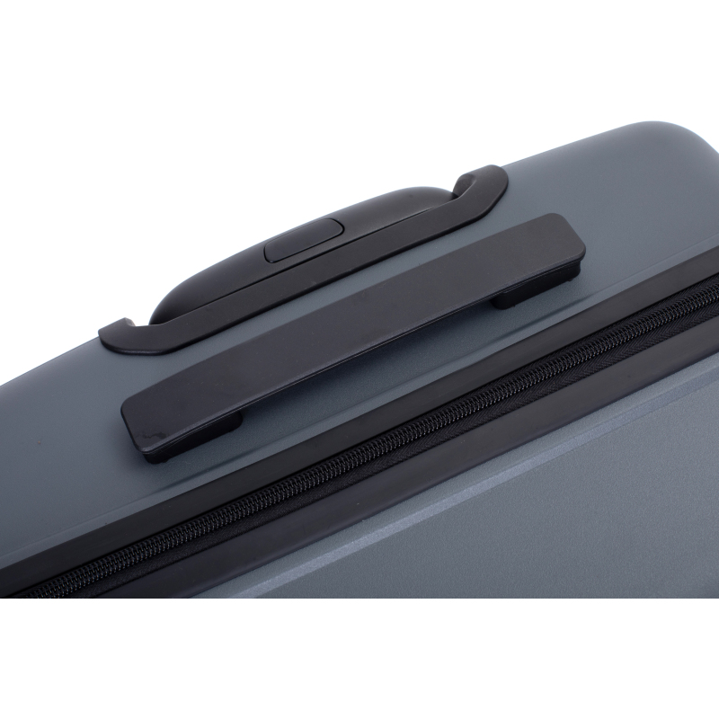 Maleta rígida con ruedas giratorias dobles, juegos de equipaje de PP, maleta ligera y duradera con cerradura TSA, juego de 3 piezas (20/24/28), gris