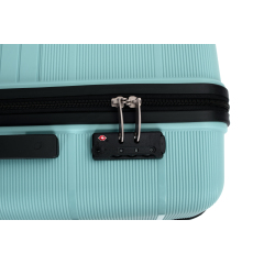 Hardshell Suitcase Double Spinner Wheels PP Luggage Sets Lightweight Durable Suitcase with TSA Lock,3-Piece Set (20/24/28) , Light Green