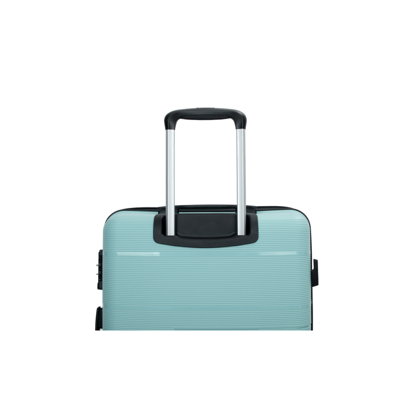 Hardshell Suitcase Double Spinner Wheels PP Luggage Sets Lightweight Durable Suitcase with TSA Lock,3-Piece Set (20/24/28) , Light Green