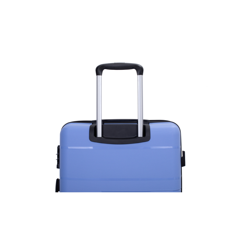 Hardshell Suitcase Double Spinner Wheels PP Luggage Sets Lightweight Durable Suitcase with TSA Lock,3-Piece Set (20/24/28) , Purplish Blue