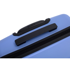 Hardshell Suitcase Double Spinner Wheels PP Luggage Sets Lightweight Durable Suitcase with TSA Lock,3-Piece Set (20/24/28) , Purplish Blue