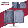 Travelhouse 2 Piece Carry On Luggage Softside Lightweight Suitcase with Spinner Wheels
