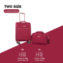 Travelhouse 2 Piece Carry On Luggage Softside Lightweight Suitcase with Spinner Wheels