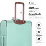 Travelhouse 4 Piece Luggage Set Softside Expandable Lightweight Suitcase with Double Spinner Wheels