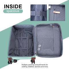 Travelhouse 4 Piece Luggage Set Softside Expandable Lightweight Suitcase with Double Spinner Wheels
