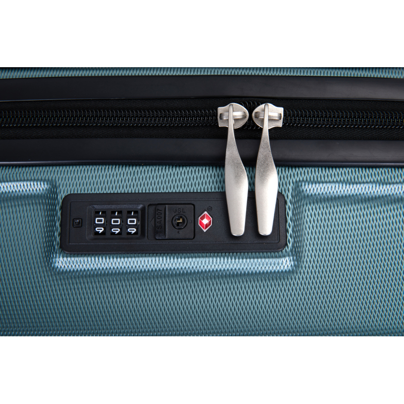 Expandable 3 Piece Luggage Sets PC Lightweight & Durable Suitcase with Two Hooks, Spinner Wheels, TSA Lock, (21/25/29) Dark Green