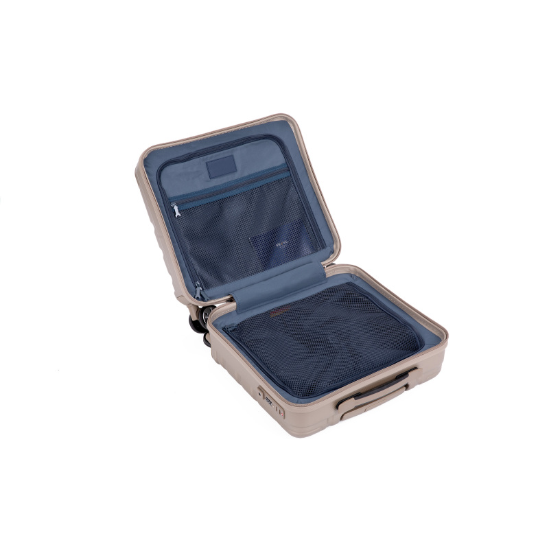 순수 PC 16" 하드 케이스 수화물 컴퓨터 케이스 및 유니버설 사일런트 항공기 바퀴 골드