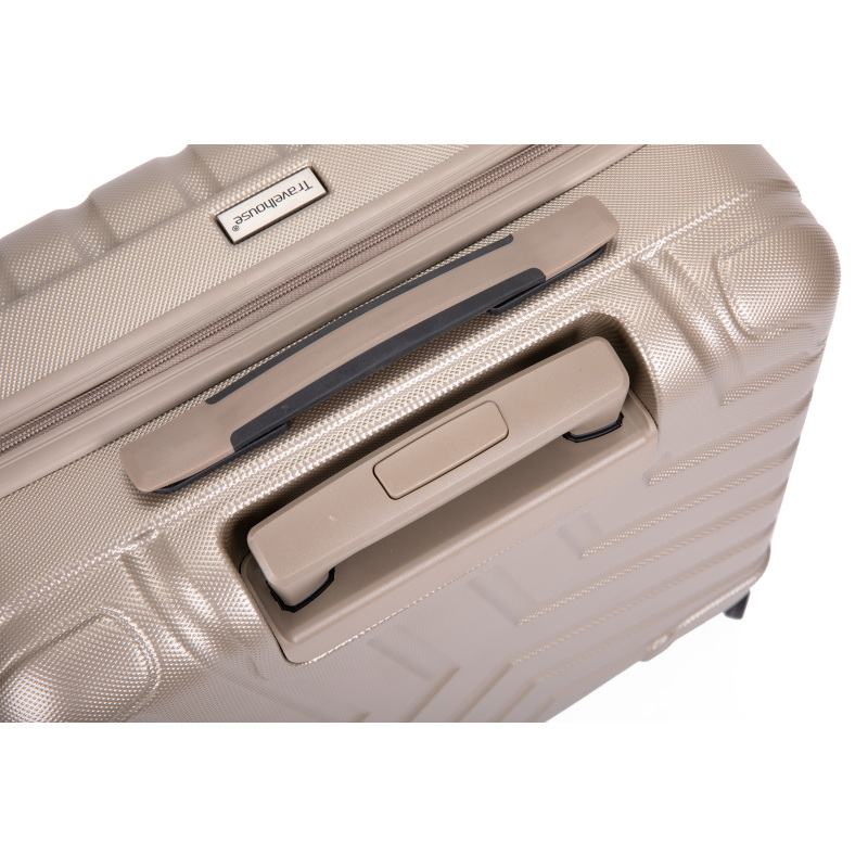 순수 PC 16" 하드 케이스 수화물 컴퓨터 케이스 및 유니버설 사일런트 항공기 바퀴 골드