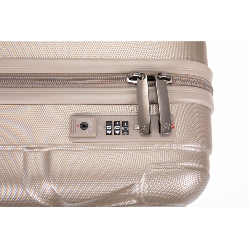 순수 PC 16" 하드 케이스 수화물 컴퓨터 케이스 및 유니버설 사일런트 항공기 바퀴 골드