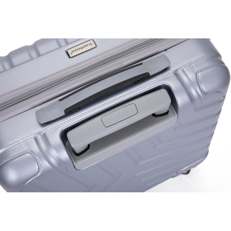 범용 무소음 항공기 바퀴가 장착된 순수 PC 16" 하드 케이스 수하물 컴퓨터 케이스 실버