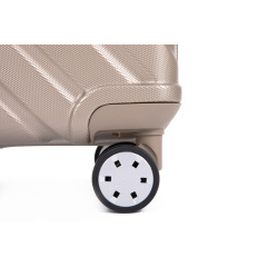 Pure PC 16" Hard Case Luggage Computer Case With Universal Silent Aircraft Wheels Gold