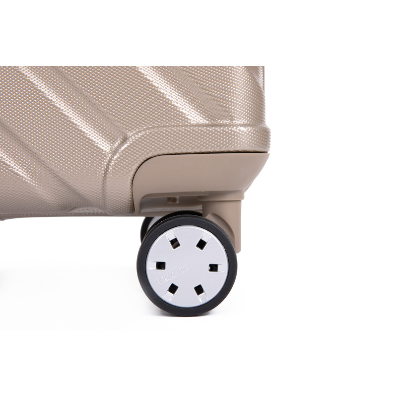 Pure PC 16" Hard Case Luggage Computer Case With Universal Silent Aircraft Wheels Gold