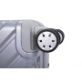 Pure PC 16" Hard Case Luggage Computer Case With Universal Silent Aircraft Wheels Silver