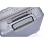 Pure PC 16" Hard Case Luggage Computer Case With Universal Silent Aircraft Wheels Silver