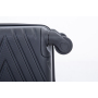 luggage 4-piece ABS lightweight suitcase with rotating wheels, 24 inch and 28 inch with TSA lock, (16/20/24/28) Black
