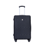luggage 4-piece ABS lightweight suitcase with rotating wheels, 24 inch and 28 inch with TSA lock, (16/20/24/28) Black