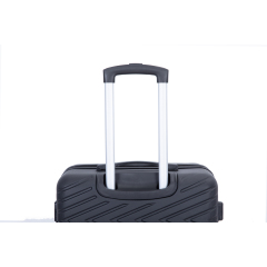 luggage 4-piece ABS lightweight suitcase with rotating wheels, 24 inch and 28 inch with TSA lock, (16/20/24/28) Black