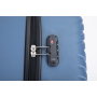 luggage 4-piece ABS lightweight suitcase with rotating wheels, 24 inch and 28 inch with TSA lock, (16/20/24/28) Blue