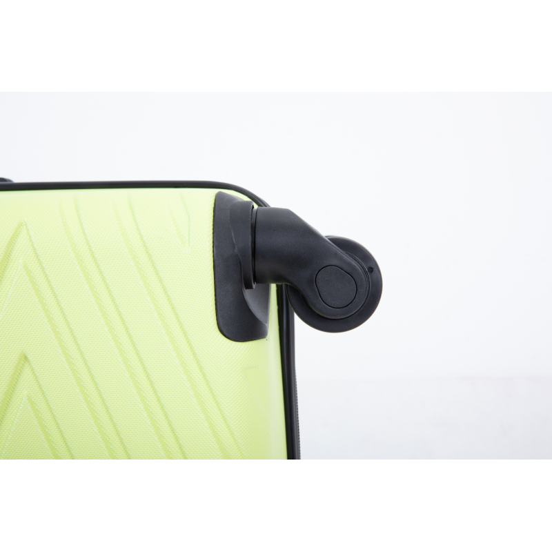 luggage 4-piece ABS lightweight suitcase with rotating wheels, 24 inch and 28 inch with TSA lock, (16/20/24/28) Fluorescent Green