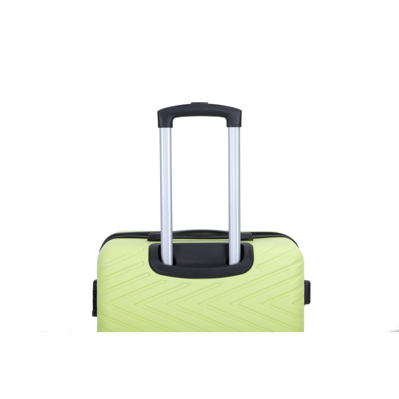 luggage 4-piece ABS lightweight suitcase with rotating wheels, 24 inch and 28 inch with TSA lock, (16/20/24/28) Fluorescent Green