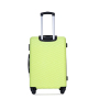 luggage 4-piece ABS lightweight suitcase with rotating wheels, 24 inch and 28 inch with TSA lock, (16/20/24/28) Fluorescent Green