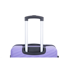 luggage 4-piece ABS lightweight suitcase with rotating wheels, 24 inch and 28 inch with TSA lock, (16/20/24/28) Light Purple