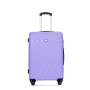 luggage 4-piece ABS lightweight suitcase with rotating wheels, 24 inch and 28 inch with TSA lock, (16/20/24/28) Light Purple