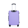 luggage 4-piece ABS lightweight suitcase with rotating wheels, 24 inch and 28 inch with TSA lock, (16/20/24/28) Light Purple