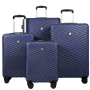 Travelhouse 4 Piece Hardshell Luggage Set Hardside Lightweight Suitcase with TSA Lock Spinner Wheels.(Dark green)