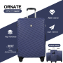 Travelhouse 4 Piece Hardshell Luggage Set Hardside Lightweight Suitcase with TSA Lock Spinner Wheels.(Dark green)