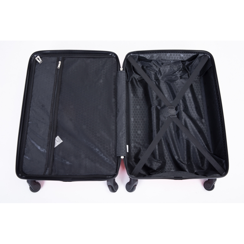 luggage 4-piece ABS lightweight suitcase with rotating wheels, 24 inch and 28 inch with TSA lock, (16/20/24/28) Olive Green