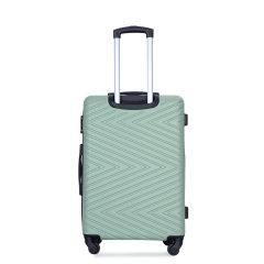 luggage 4-piece ABS lightweight suitcase with rotating wheels, 24 inch and 28 inch with TSA lock, (16/20/24/28) Olive Green
