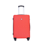 luggage 4-piece ABS lightweight suitcase with rotating wheels, 24 inch and 28 inch with TSA lock, (16/20/24/28) Red