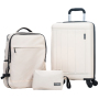 Tripcomp Luggage Sets 3 Piece,Travel Backpack Hardside Suitcase with Spinner Wheels Lightweight Carry On (White)