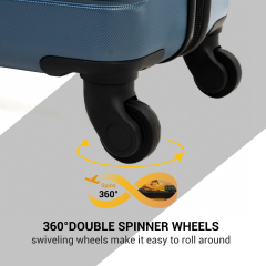 Tripcomp 6 Piece Hardside Luggage Sets Spinner Wheels with TSA Lock Lightweight Suitcase with backpacks(blue)Tripcomp 6 Piece Hardside Luggage Sets Spinner Wheels with TSA Lock Lightweight Suitcase with backpacks(Blue)
