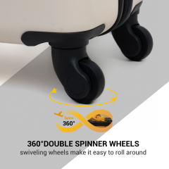 Tripcomp 6-teiliges Hartschalen-Gepäckset mit Spinner-Rädern und TSA-Schloss, leichter Koffer mit Rucksäcken (blau) Tripcomp 6-teiliges Hartschalen-Gepäckset mit Spinner-Rädern und TSA-Schloss, leichter Koffer mit Rucksäcken (weiß)