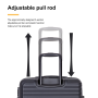 Travelhouse 3 Piece Hardside Luggage Set Hardshell Lightweight Suitcase with TSA Lock Spinner Wheels 20in24in28in.(Black)