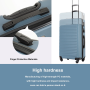 Travelhouse 3 Piece Hardside Luggage Set Hardshell Lightweight Suitcase with TSA Lock Spinner Wheels 20in24in28in.(Blue)