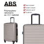 Travelhouse 3 Piece Hardside Luggage Set Hardshell Lightweight Suitcase with TSA Lock Spinner Wheels 20in24in28in.(Gold)